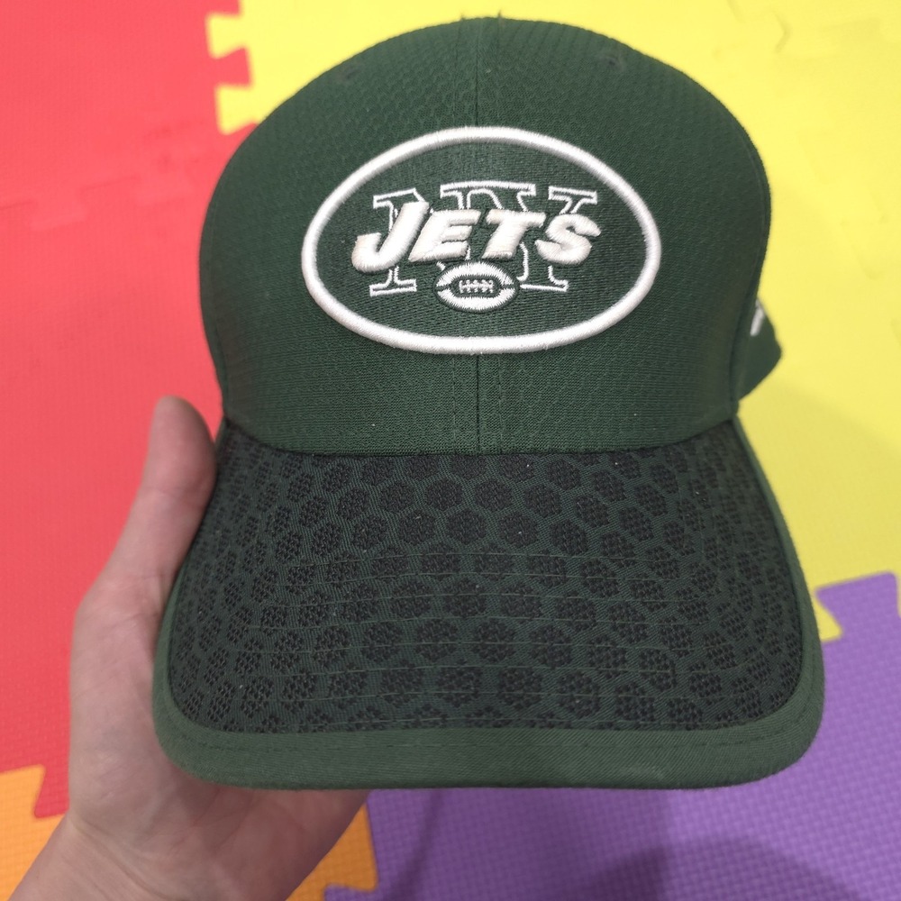 New Era 39THIRTY New York Jets Hat‎ NFL Sideline Stretch Fit Cap - Men's M/L...
